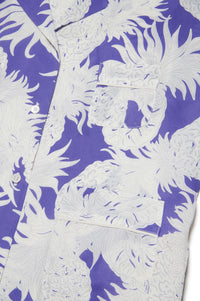 Short-sleeved printed shirt - Purple
