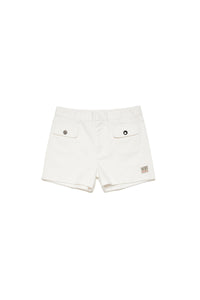 Short avec poches - White