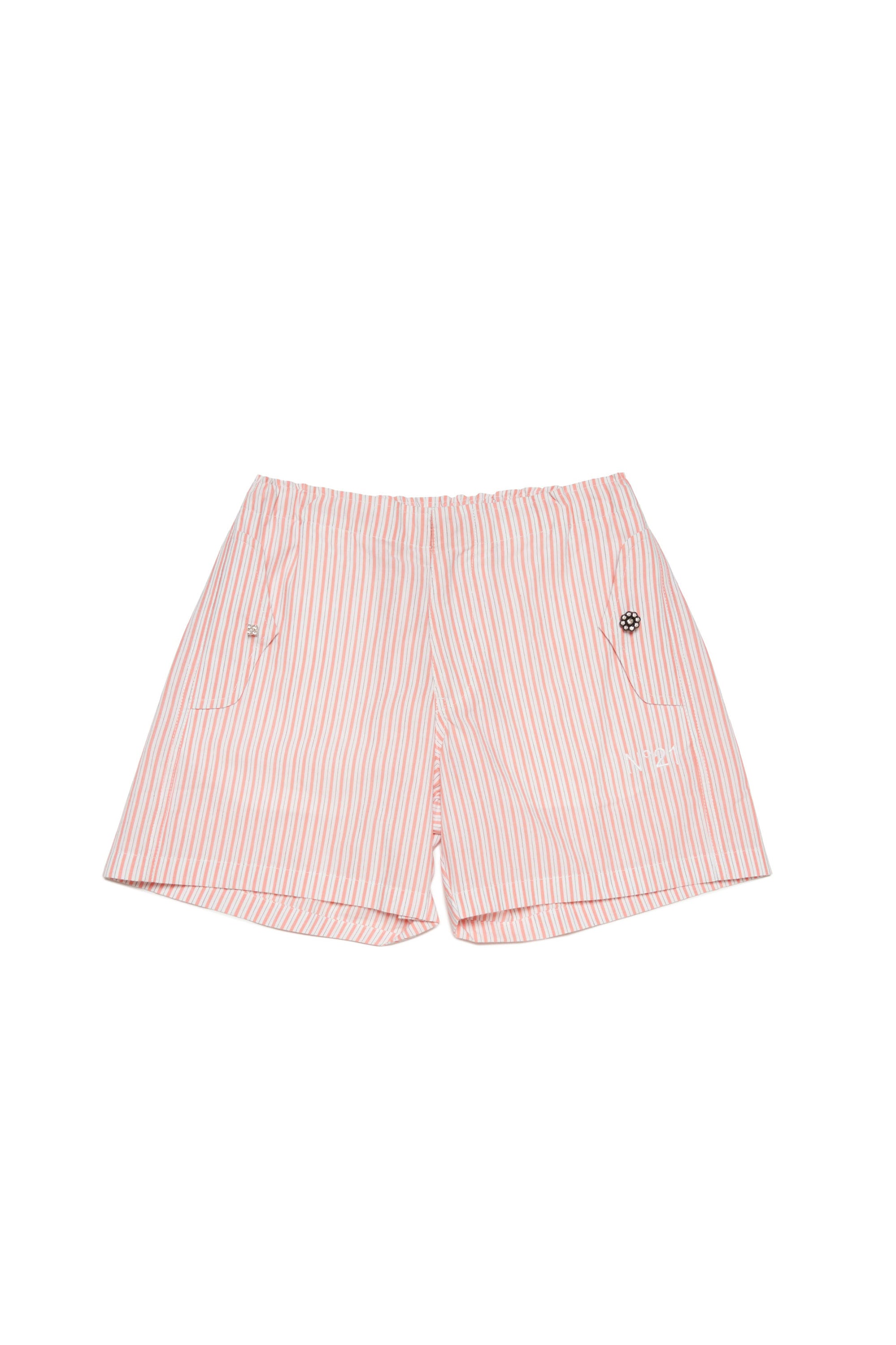 Striped shorts - Papaya