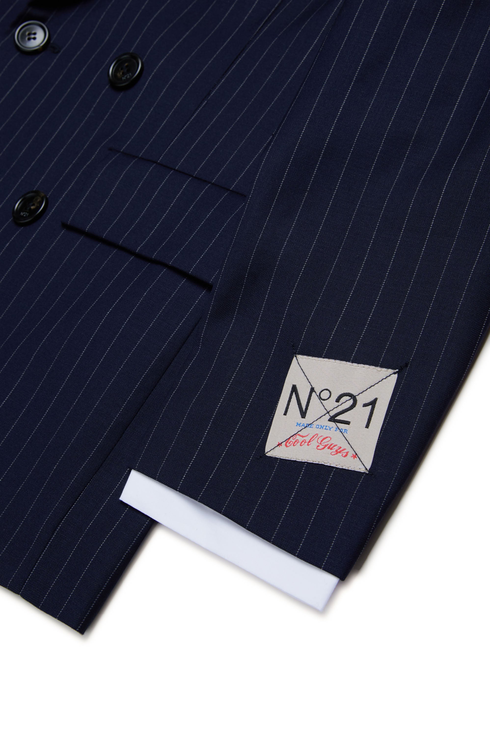 Wool button blazer - Sailor Blue