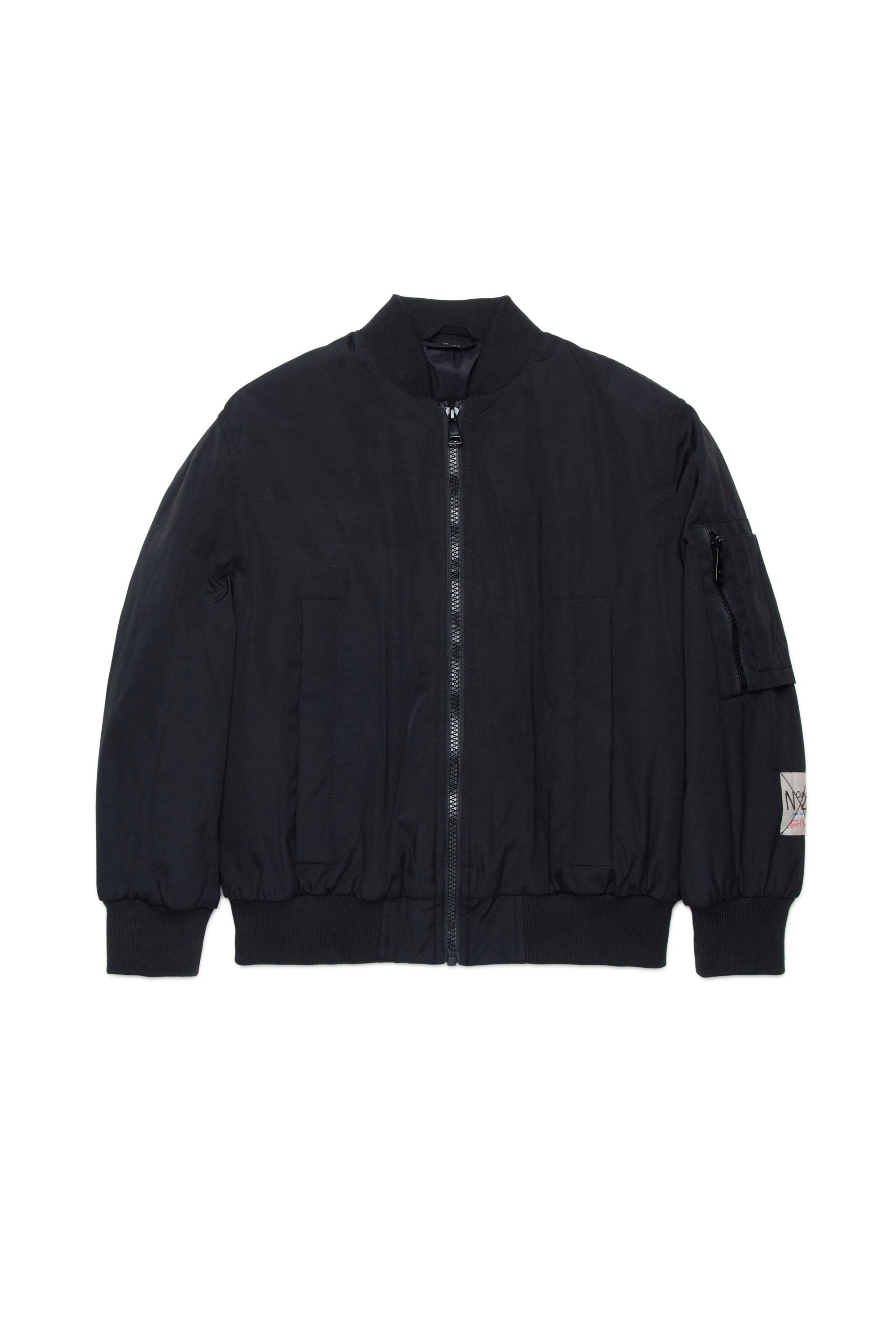 Zip bomber with patch - Black