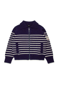 Wool striped cardigan - Sailor Blue