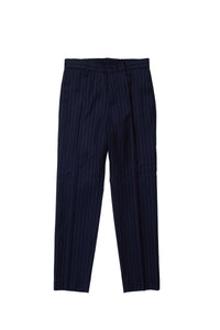 Pantalon à pinces en laine - Sailor Blue