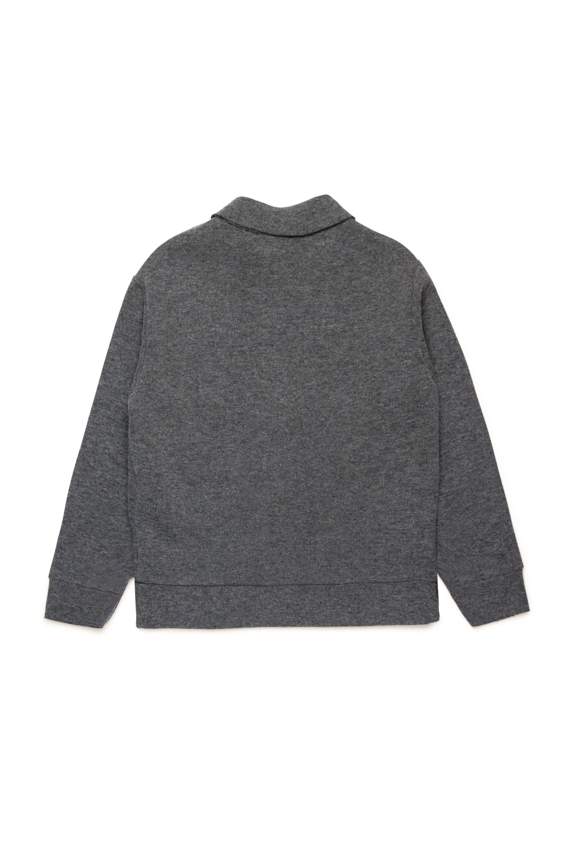 Sweatshirt with wool logo - Steel Grey