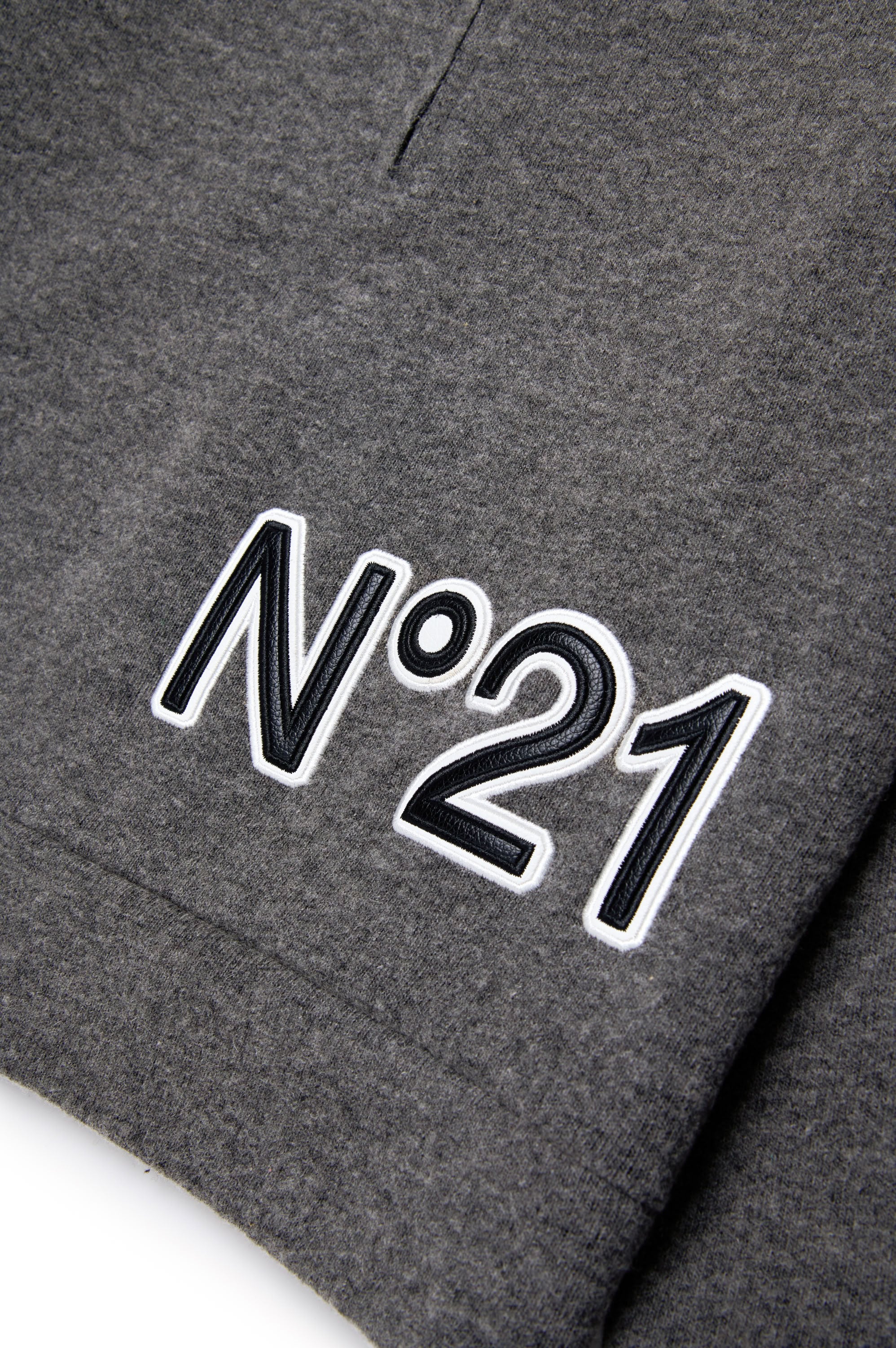 Sweatshirt with wool logo - Steel Grey
