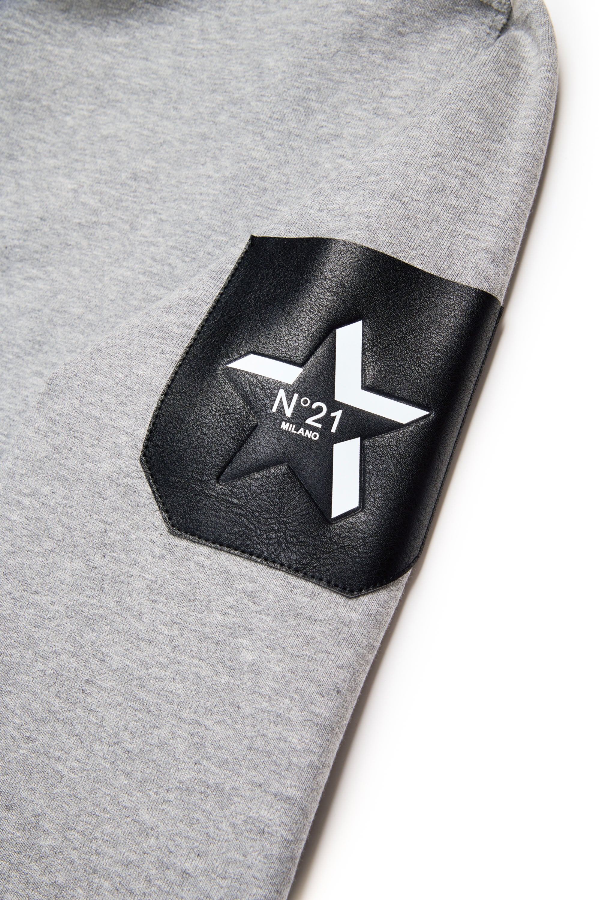 Zip hoodie with pocket - Medium Grey Melange