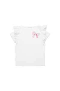 T-shirt à volants - White