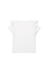 T-shirt à volants - White