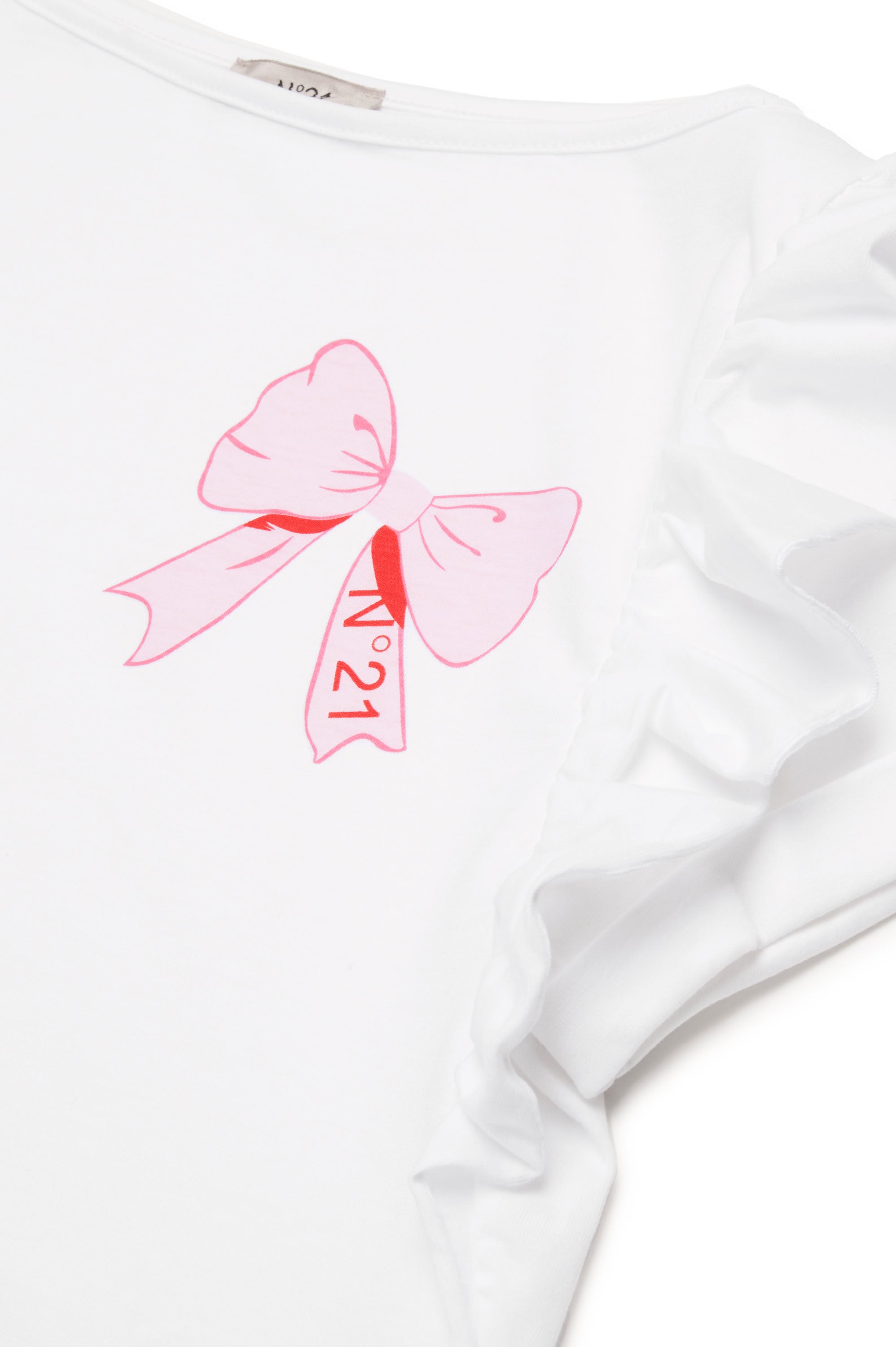 T-shirt à volants - White