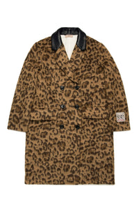 Jacquard print coat - Tannin Brown