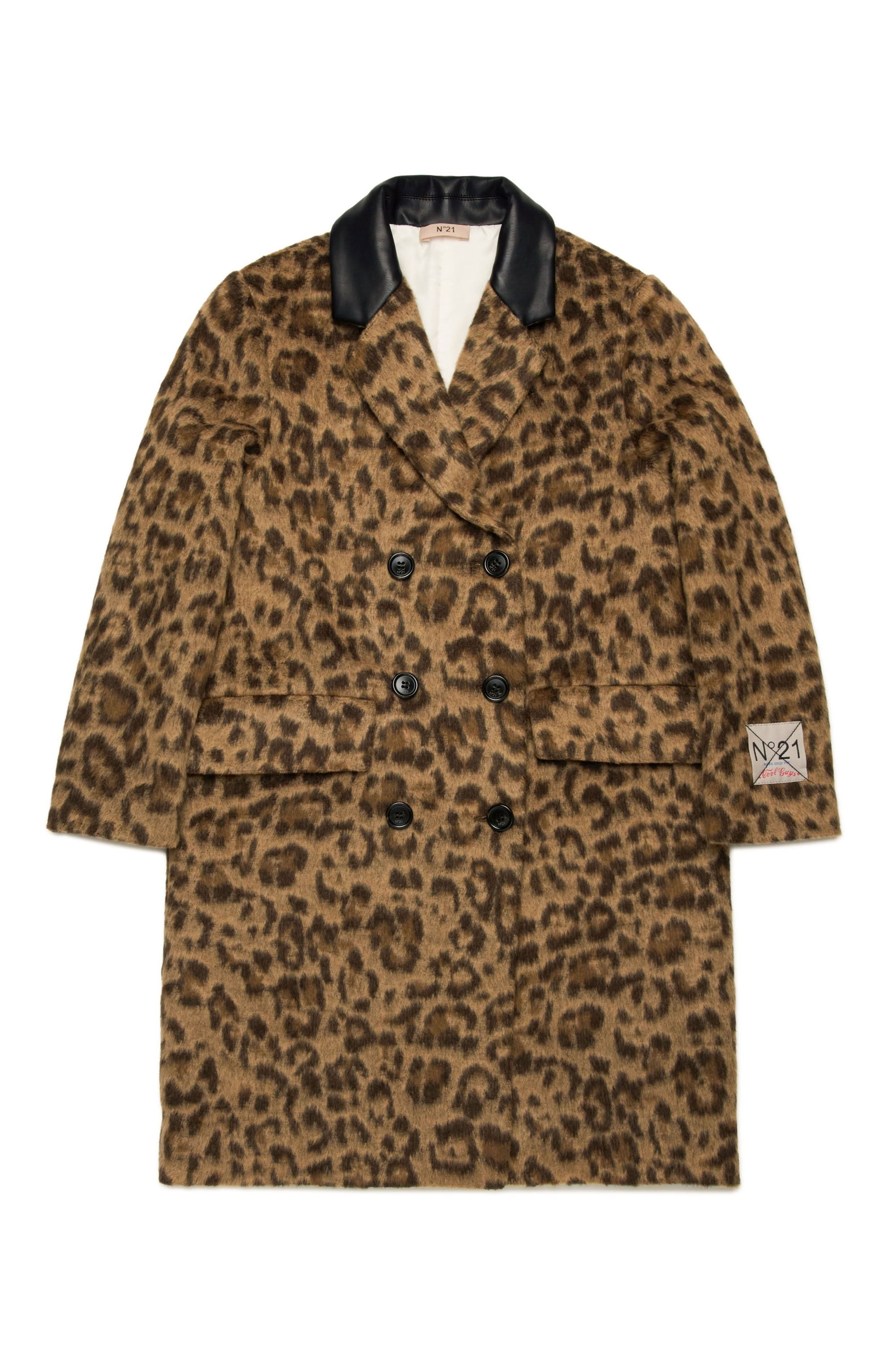 Jacquard print coat - Tannin Brown