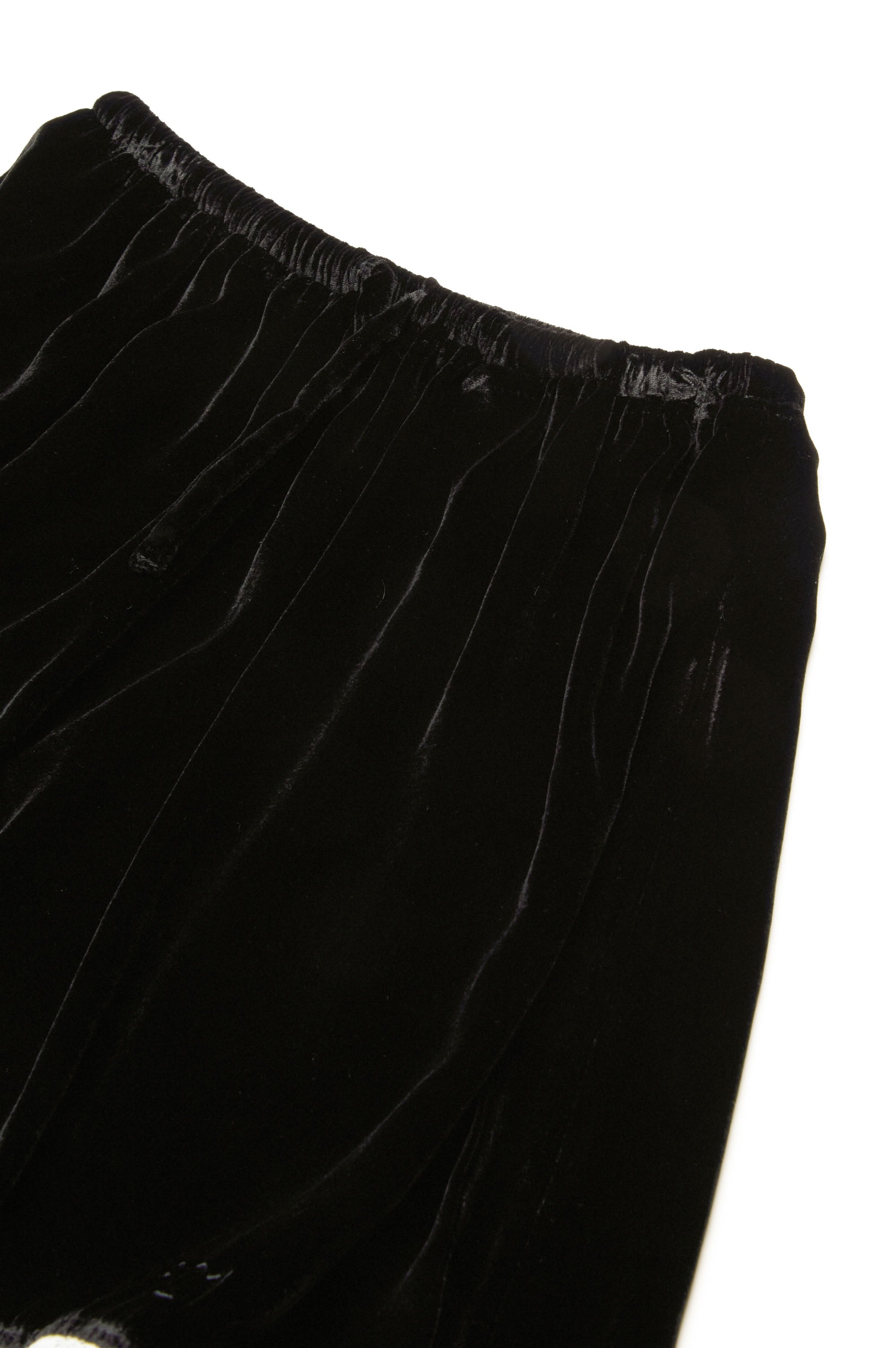 Velvet flared skirt - Black