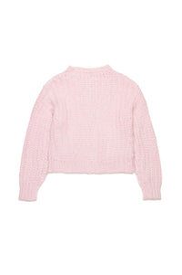 Knitted button cardigan - Dusty Light Pink
