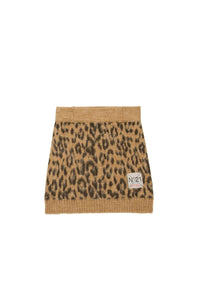 Jacquard print skirt - Tannin Brown