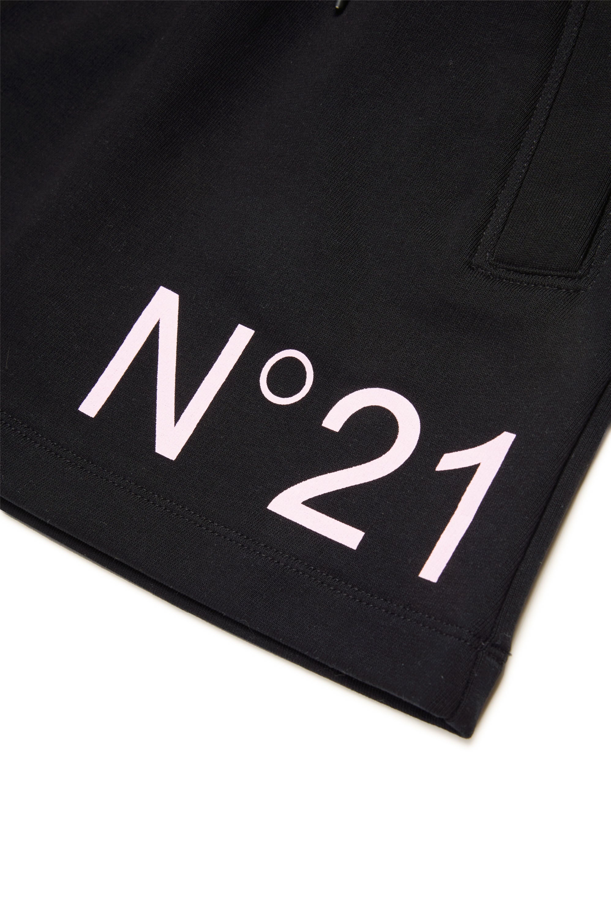 Skirt with printed logo - Black