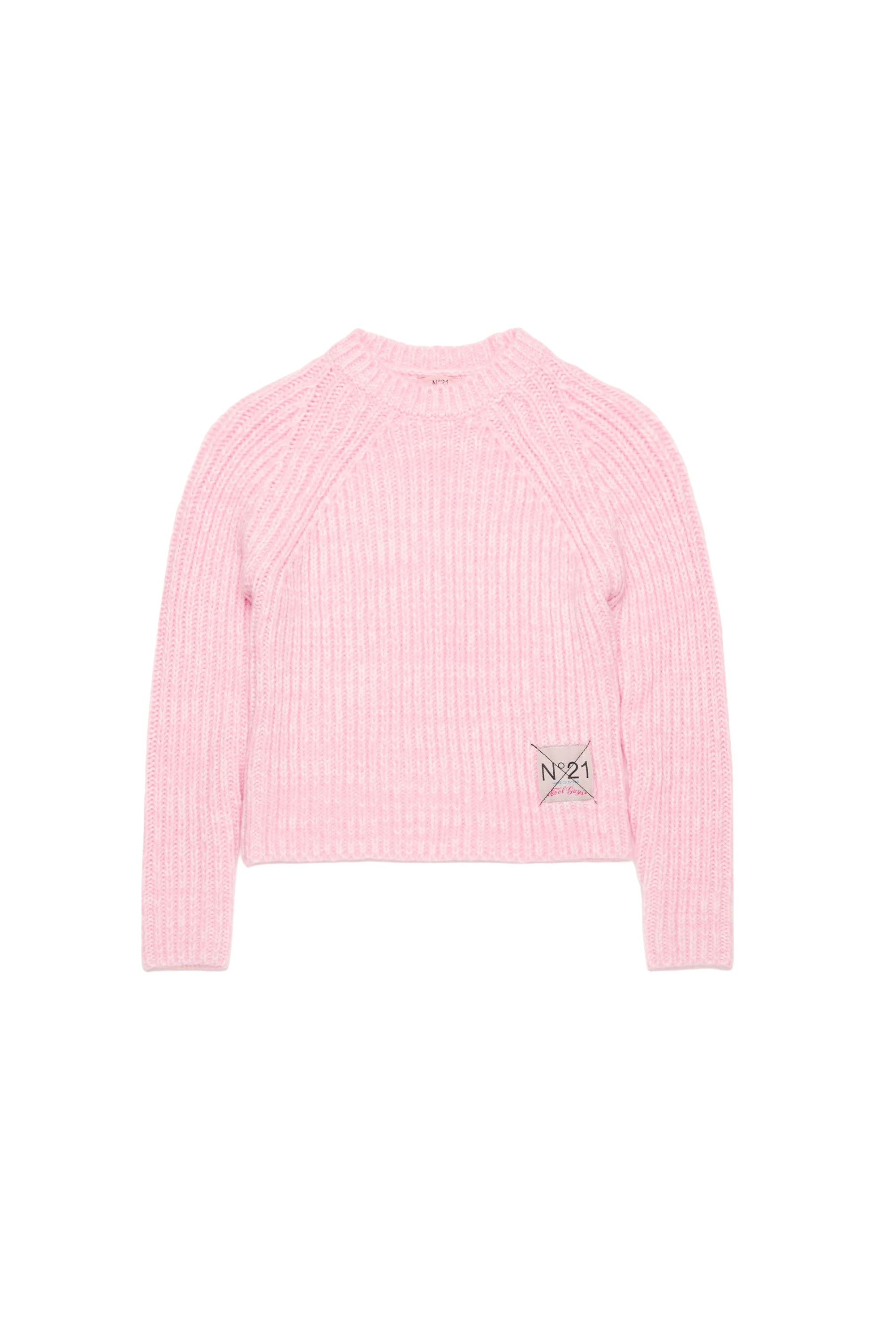 Pull à broderie en laine - Dusty Light Pink