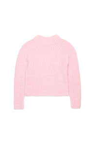Pull à broderie en laine - Dusty Light Pink