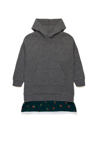 Robe à capuche en laine - Steel Grey