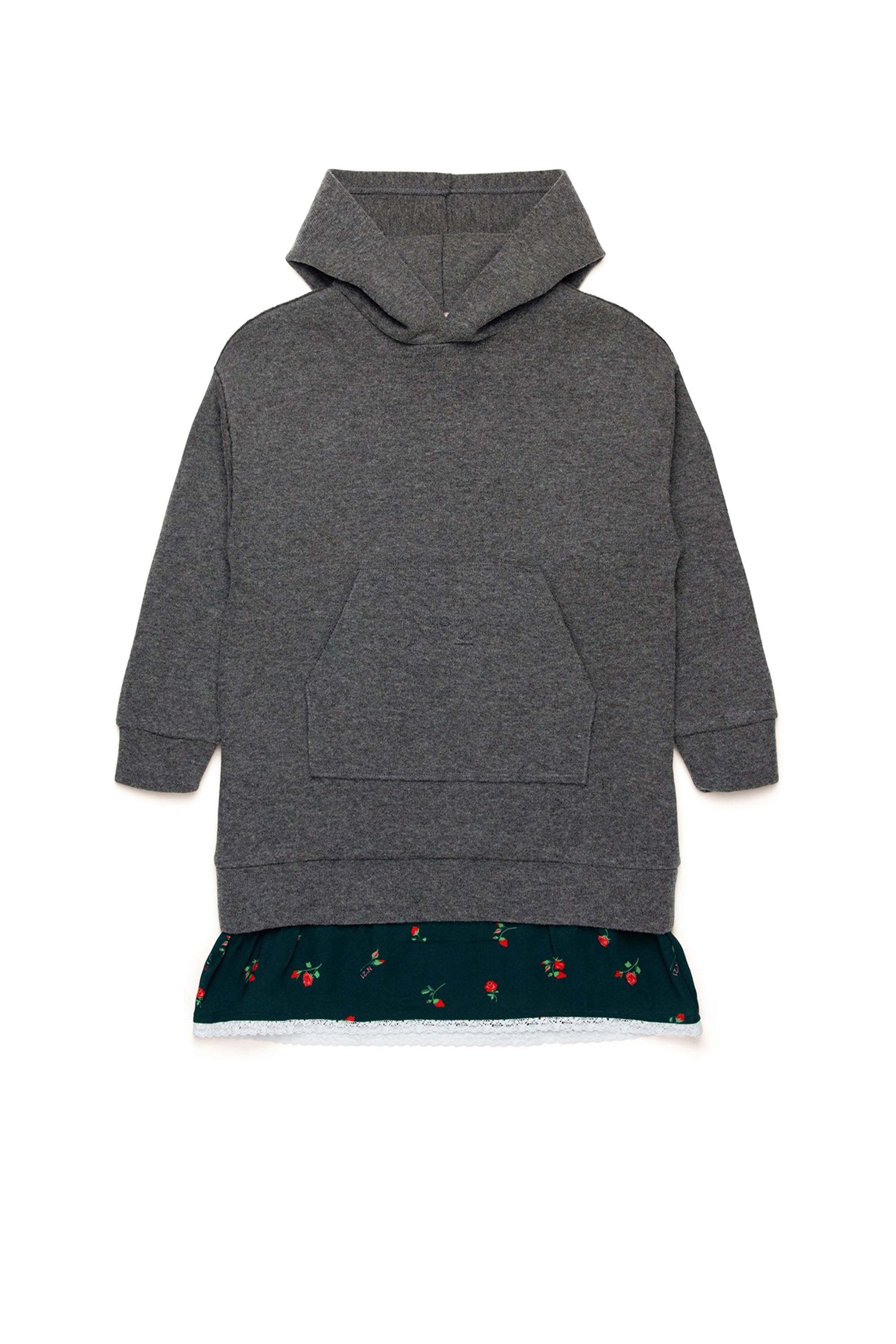 Robe à capuche en laine - Steel Grey