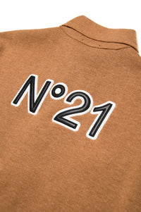 Wool button-down shirt - Tannin Brown