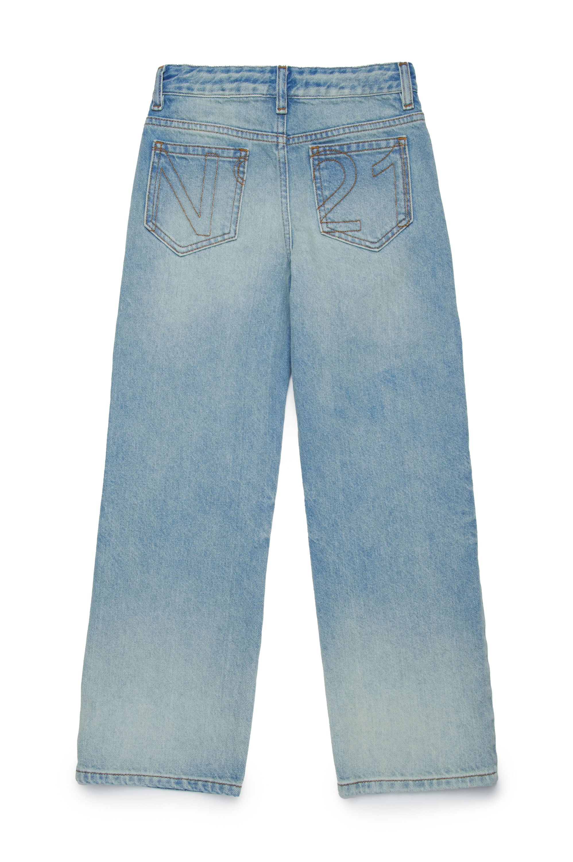 Pantalon délavé en denim - Blue Denim