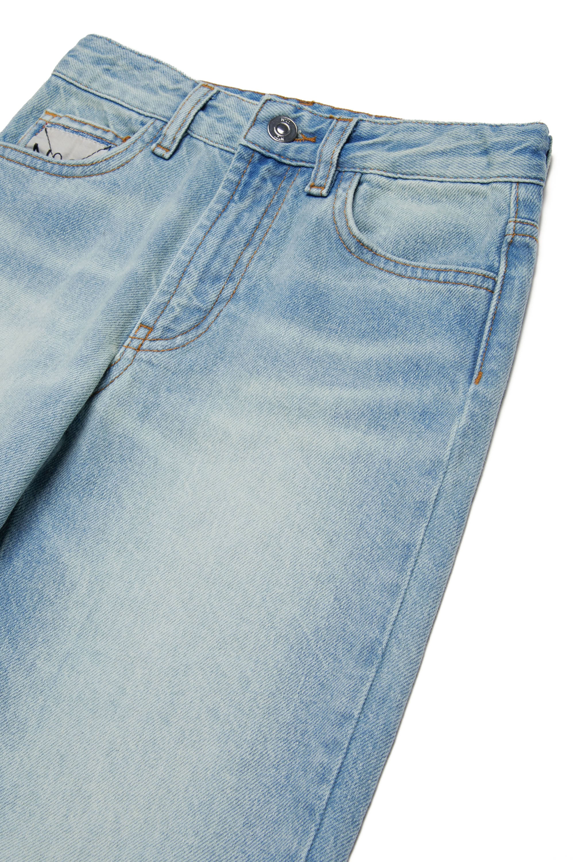 Pantalon délavé en denim - Blue Denim