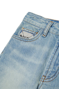 Pantalon délavé en denim - Blue Denim