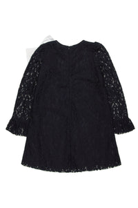Robe à broderie - Black