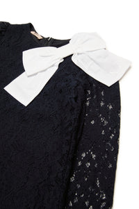 Robe à broderie - Black