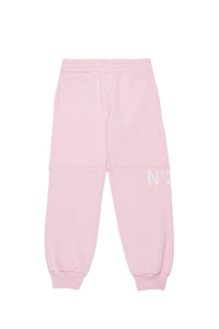 Track trousers with elasticated waistband - Dusty Light Pink