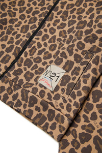 Printed hoodie - Tannin Brown