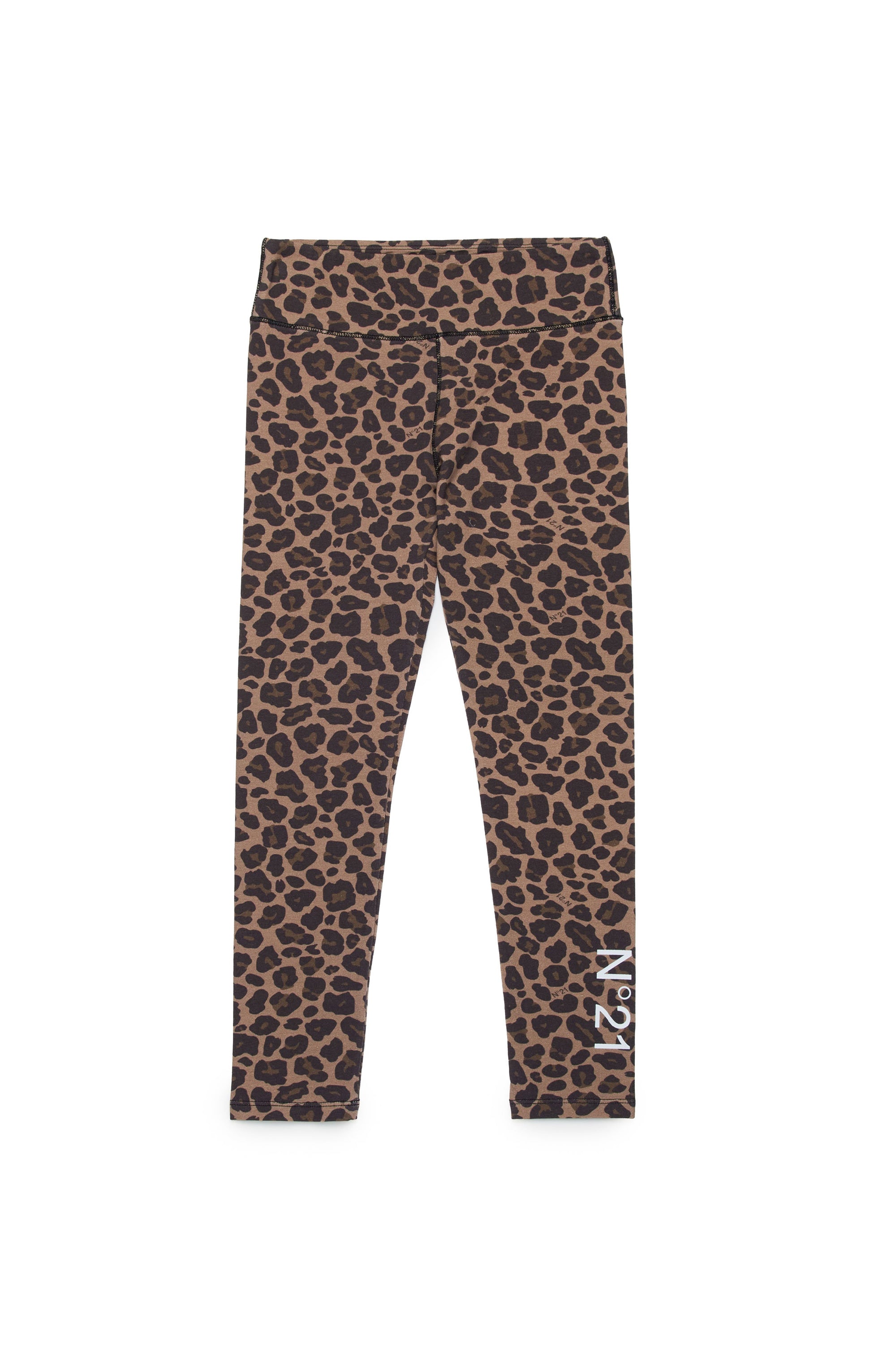 Printed leggings - Tannin Brown