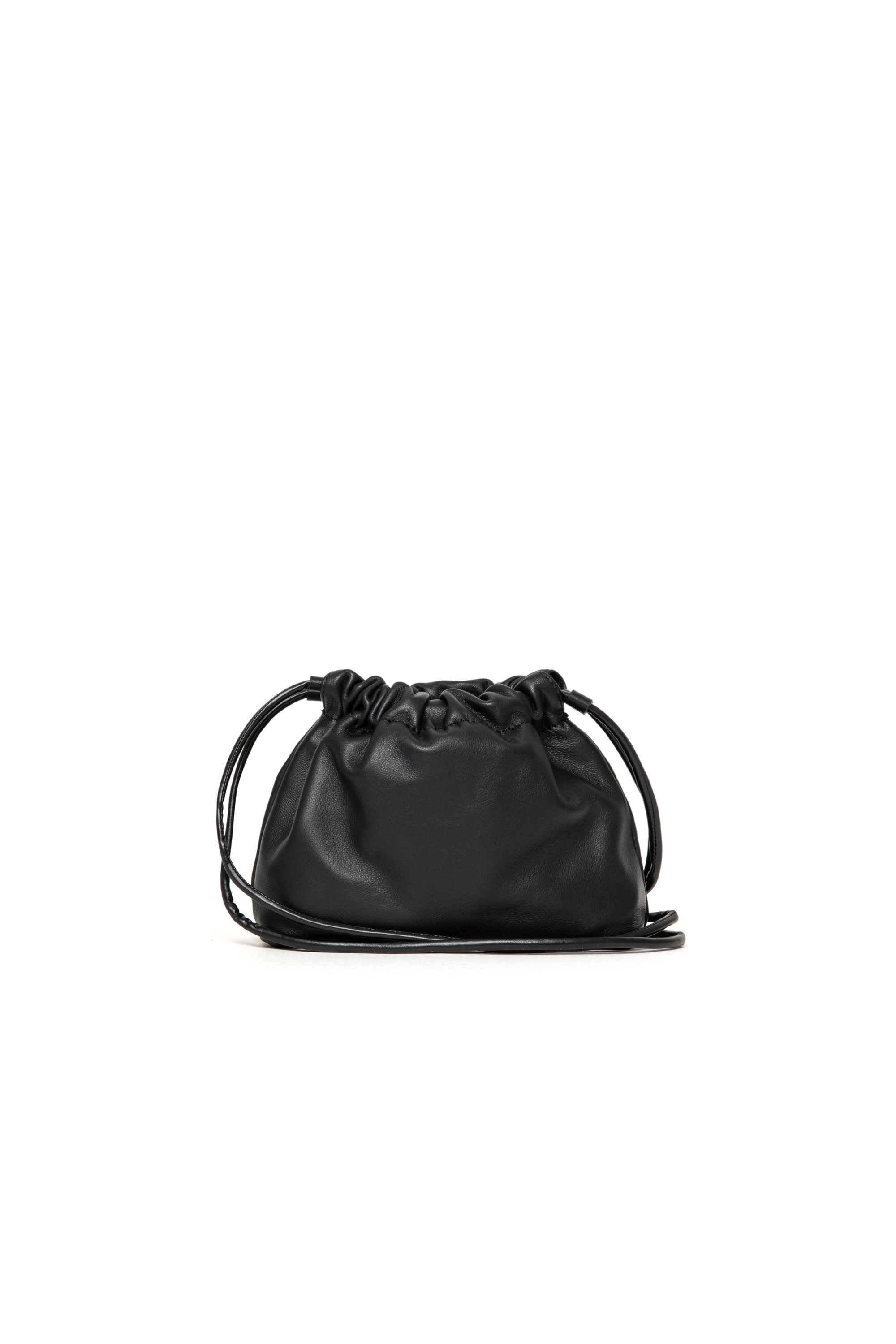 Sac avec cordon de serrage en cuir - Black