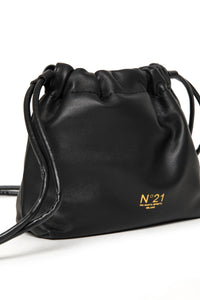 Sac avec cordon de serrage en cuir - Black