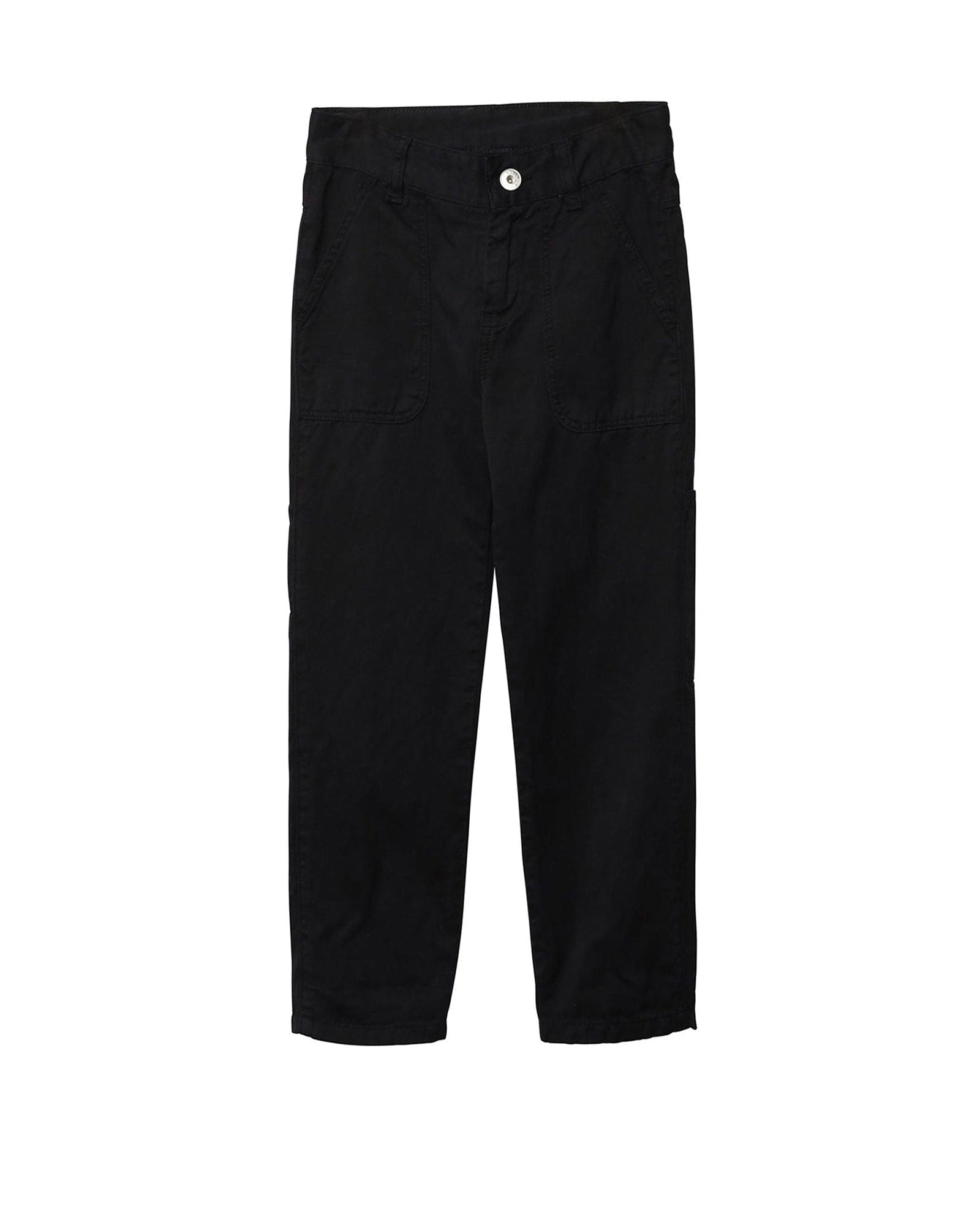 Pantalon maxi poches en lin mélangé - Bleu amiral