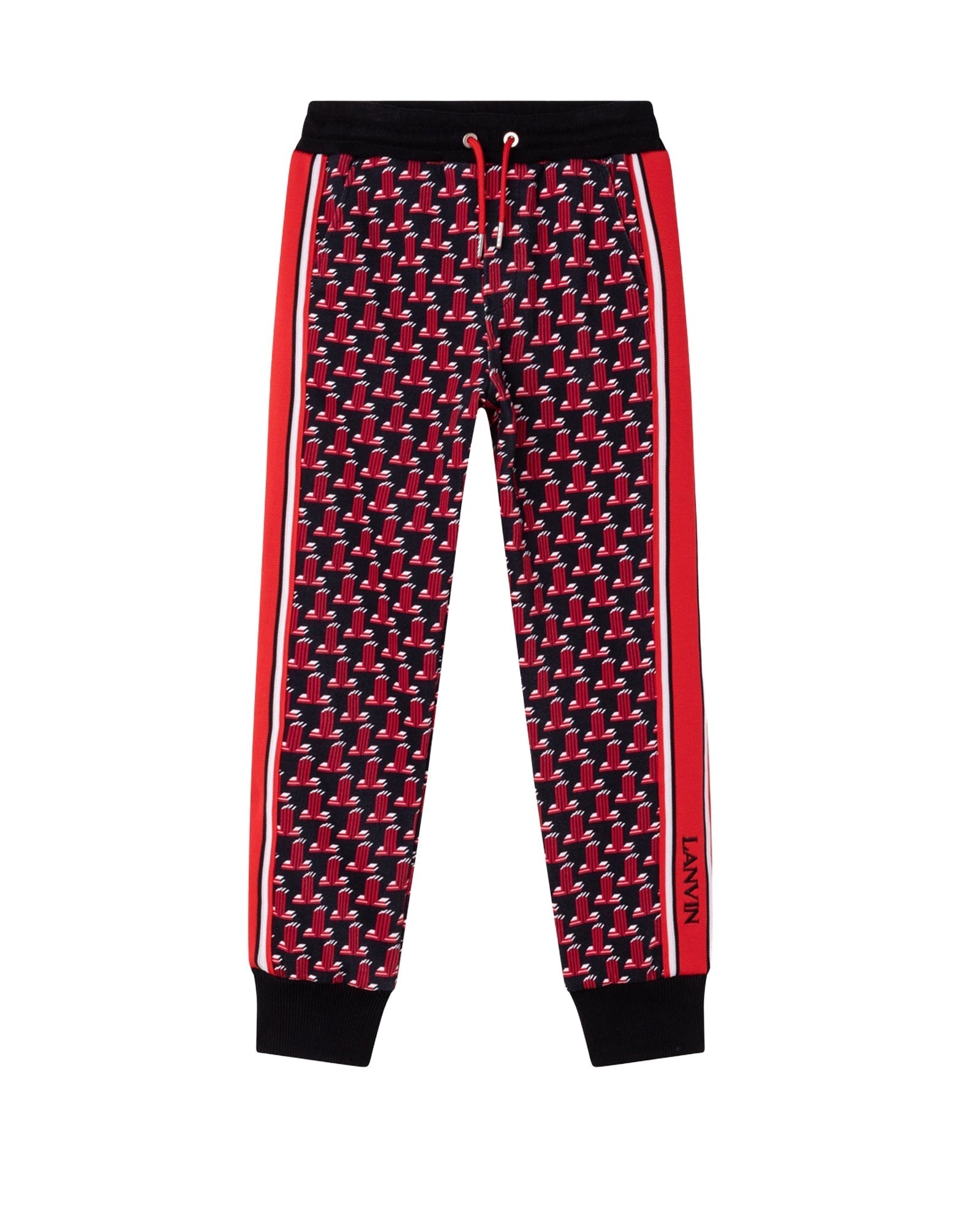Pantalon de survêtement à imprimé 3D en molleton - Black