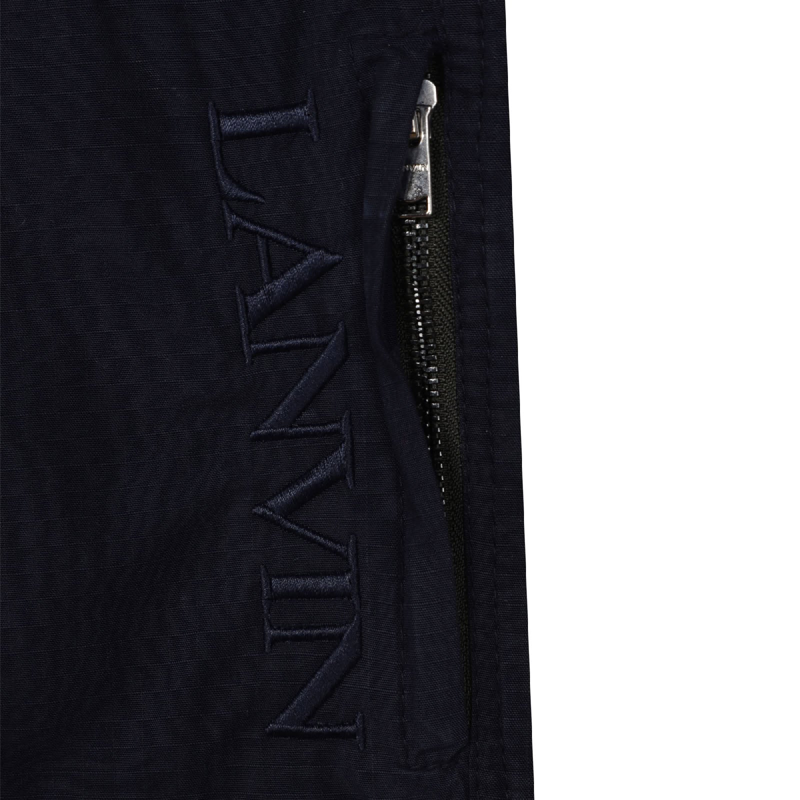 Cotton logo shorts - Admiral Blue