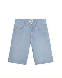 Short 5 poches en denim avec sigle surpiqué - Bleach