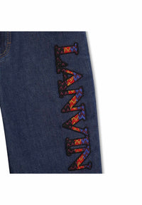 Cotton denim trousers - Denim blue