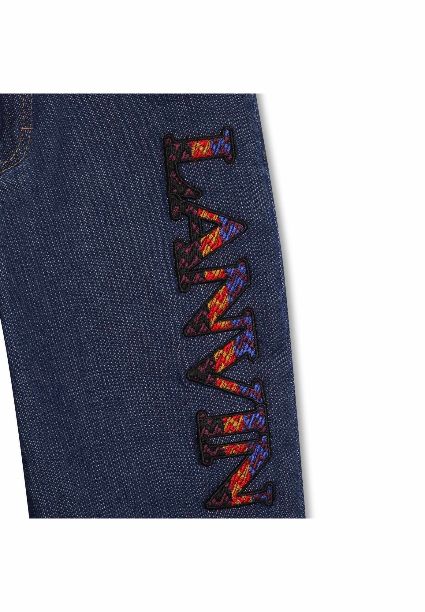 Cotton denim trousers - Denim blue