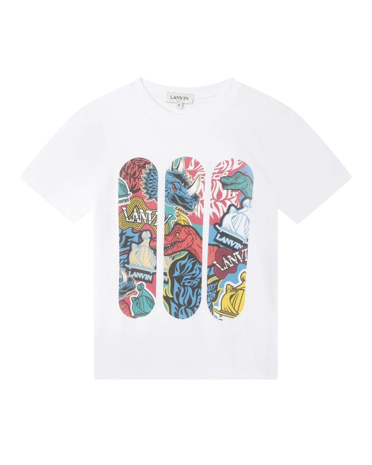 T-shirt Lanvin manches courtes boy - Blanc