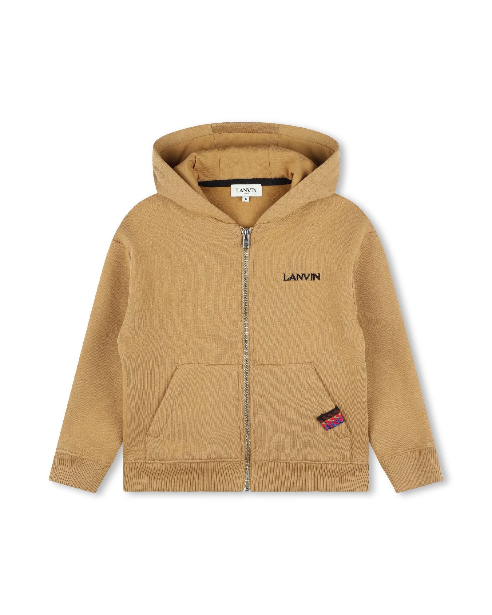 Cardigan molleton en coton - Nut Brown