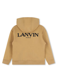 Cardigan molleton en coton - Nut Brown