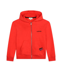 Cardigan molleton en coton - Rouge vif