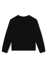 Sweatshirt avec logo en coton - Black