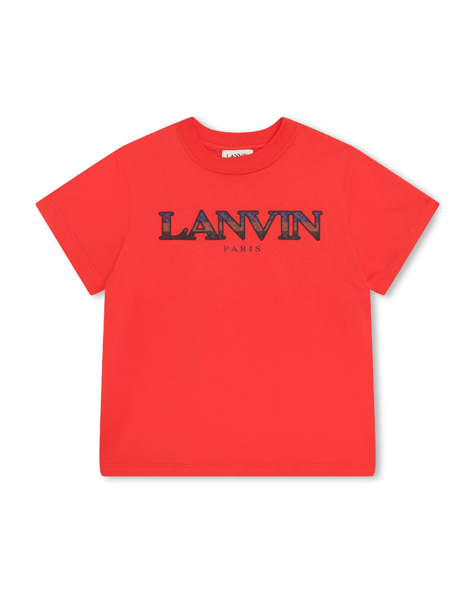 T-shirt à manches courtes en coton - Rouge Vif