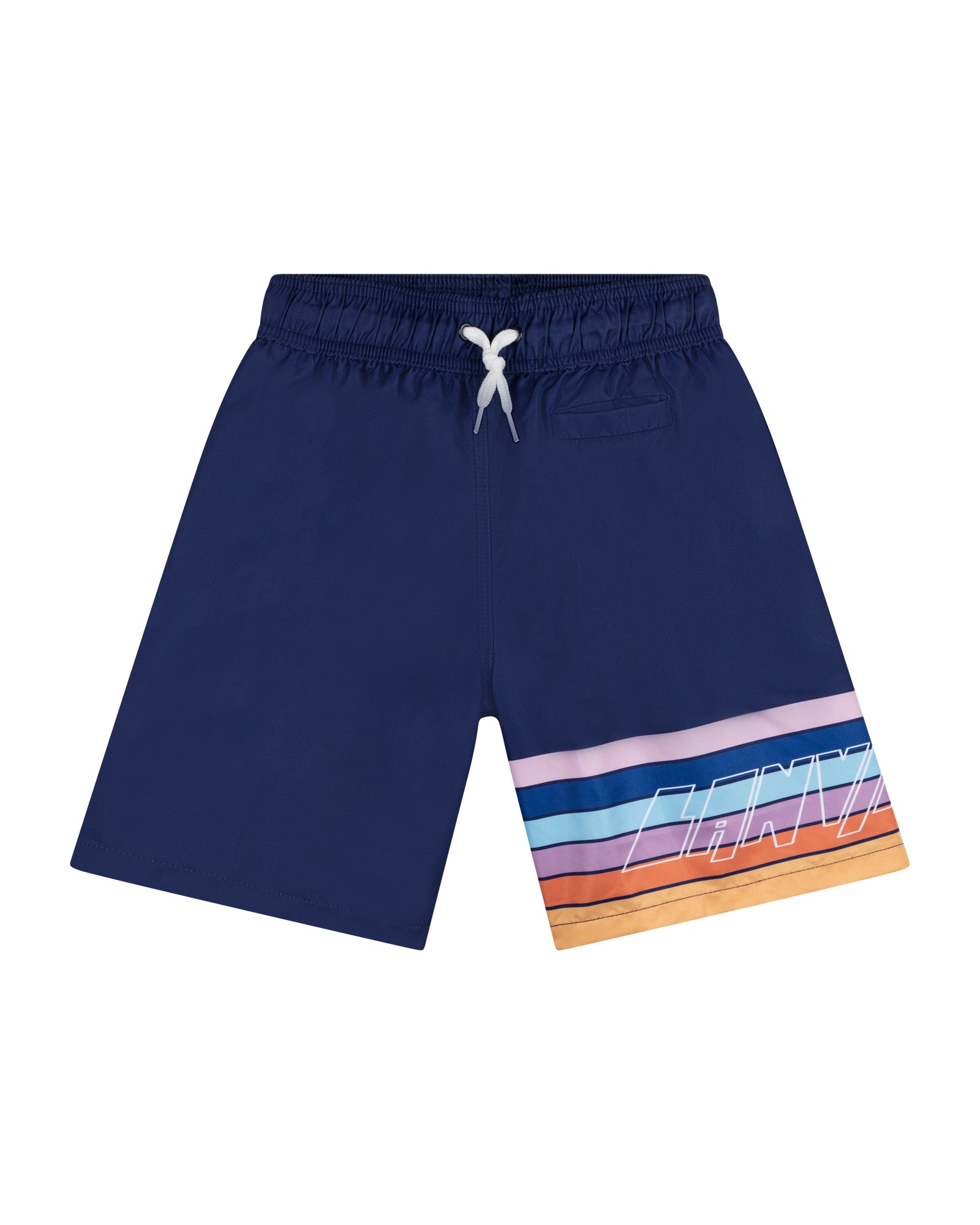 Short à taille élastiquée - Bleu Amiral