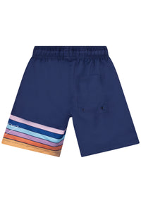 Short à taille élastiquée - Bleu Amiral