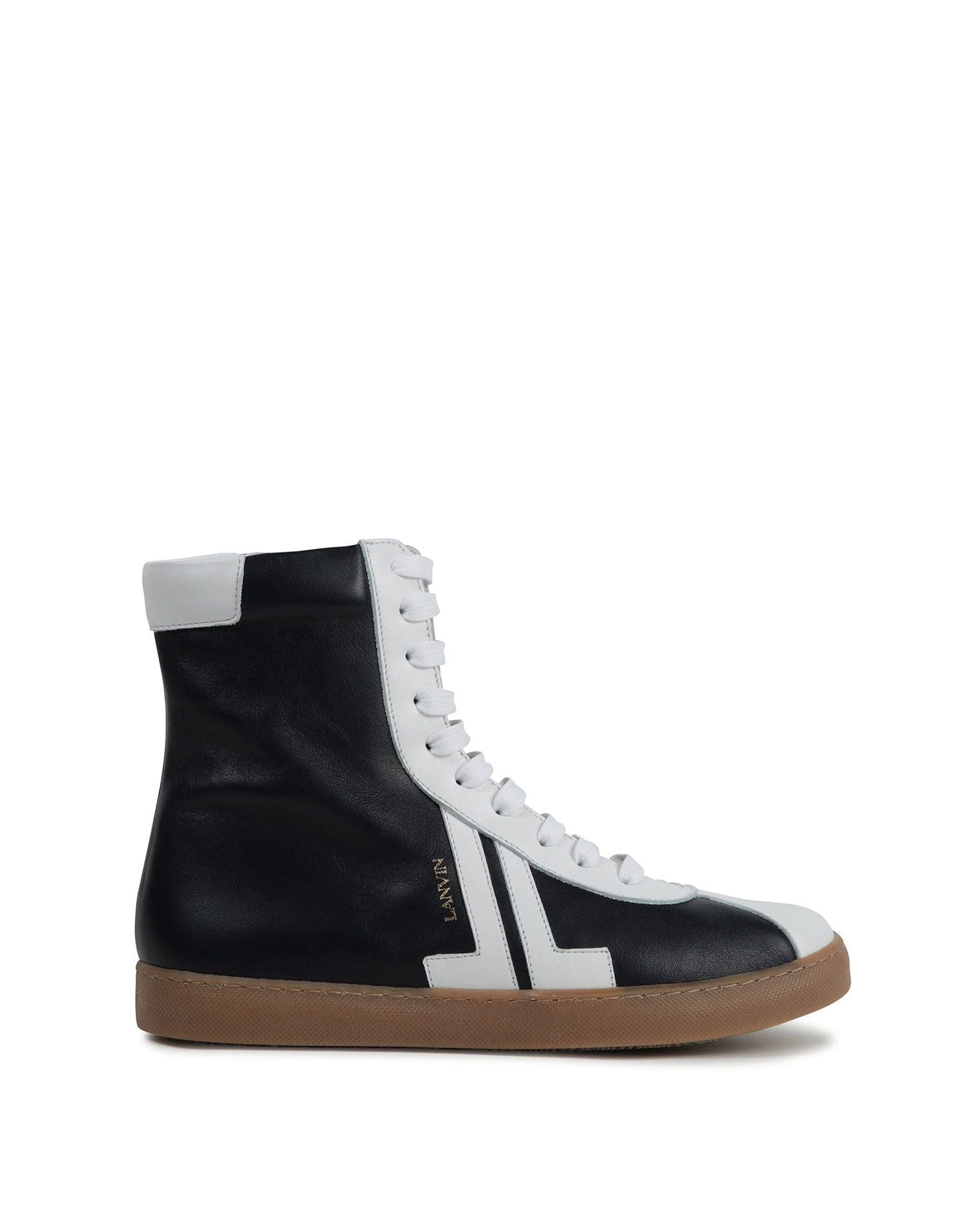 Mini-me high-top leather trainers - Cargo blue
