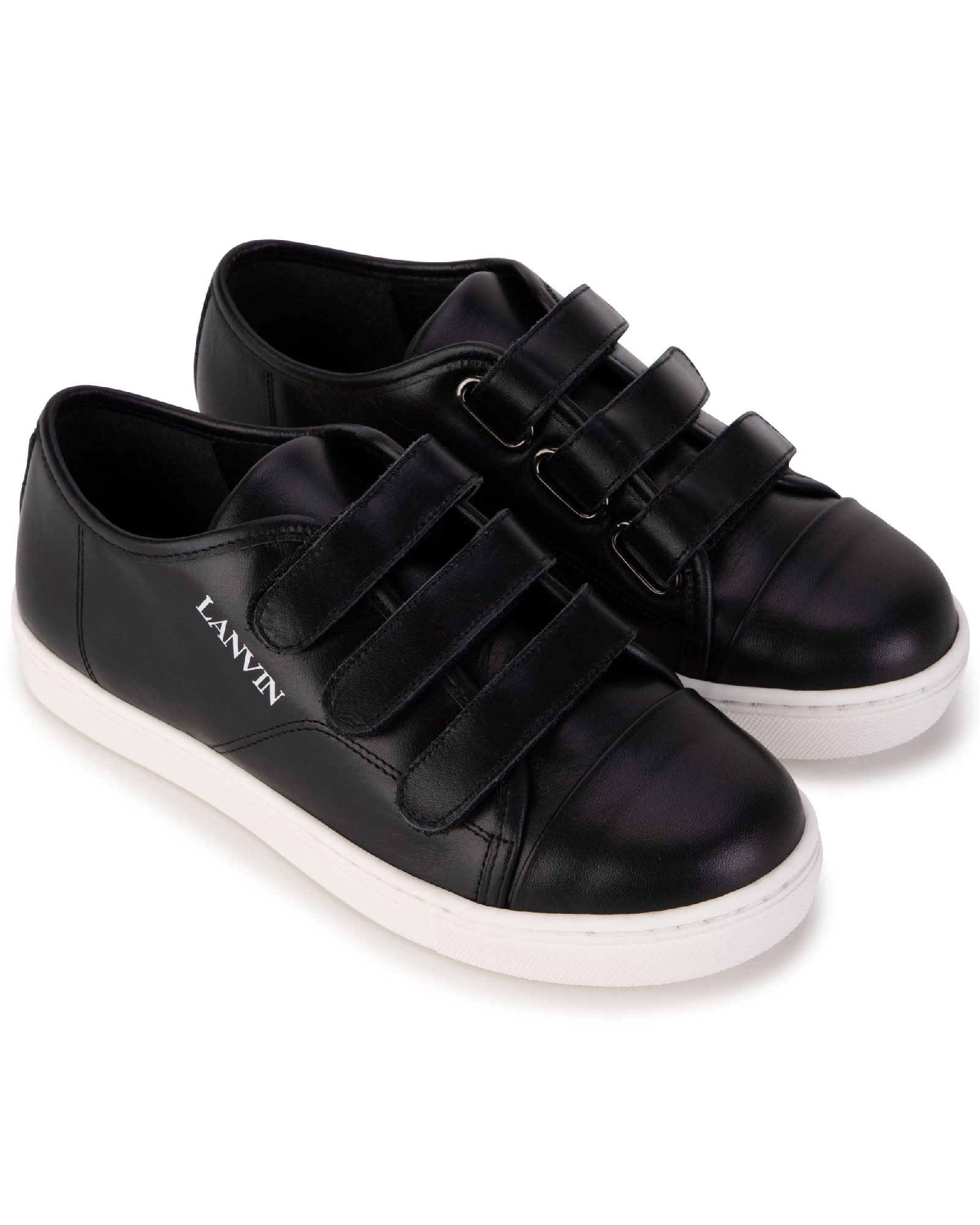 Basic leather sneakers - Black